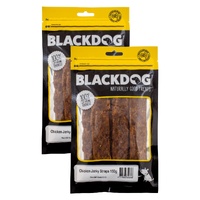 Blackdog Chicken Jerky Straps 150g x 2pk