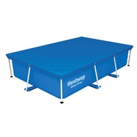 Bestway Pool Cover 264x174cm Rectangle Swimming Pool PE Shelter Fits 259x170cm Pools