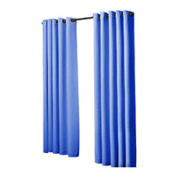 2x Blockout Curtains Panels 3 Layers Blue