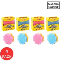 4x Cleanrite 10cm Dual Sided Sponge