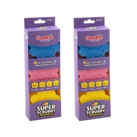 2x Cleanrite 10cm Sponge 3pk