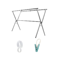 Levede Adjustable Clothes Drying Airer Foldable 150-240cm