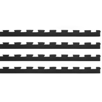 CORTEX Interlocking Gym Floor Mat Edges 4 Pack (Suits CORTEX 10mm Interlocking Mats)