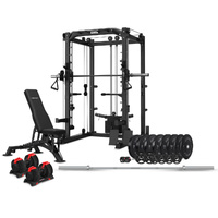CORTEX SM20 Smith Station with 130kg Olympic Bumper Weight, Bar, 48kg Revolock and Bench Set