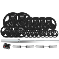 145kg Tri-Grip 50mm Olympic Plate Set