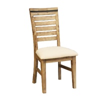 Seashore 2x Dining Chair Silver Brush