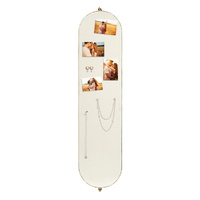  360? Swivel Wall Mirrors 140cm x35cm Oval Shape Gold Frame
