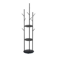  Coat Rack Clothes Stand 8 Hook Organizer Black