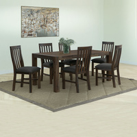 Nowra 9 Pieces Dining Set Chocolate Colour