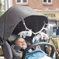  Pram Toy Deer Friends- Powder Pink