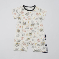Domia Silky Bamboo Short Sleeve Baby Romperpicnic 80 48