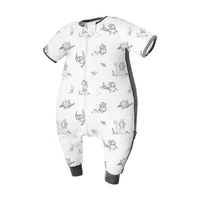  Bamboo Short Sleeve Sleep Sack with Feet - 0.6 Tog