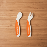  ForkSpoon Beginner SetOrange left Handed