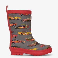  Shiny Kids Rain Boots | Classic Race Cars size 6