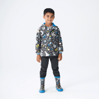  Shiny Kids Rain Boots | Ombre Stars size 11