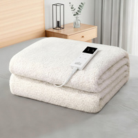 Giselle Electric Blanket LED Remote Sherpa Fleece Underlay Fully Fitted Machine Washable King Single