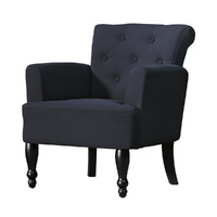 Armchair Wingback Charcoal Lothair