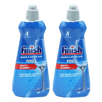 Finish Shine & Dry Regular Rinse Aid 400mL x2
