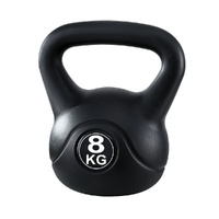 Everfit 8kg Kettlebell Set Weight Lifting Bench Dumbbells Kettle Bell Gym Home