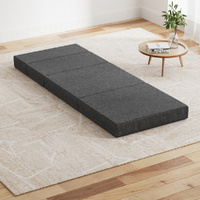 Bedding Foldable Mattress Folding Foam Bed Floor Mat Grey