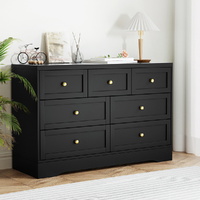 Artiss 7 Chest of Drawers Dresser Table Black