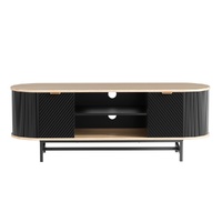 Artiss TV Unit Entertainment Unit Storage Cabinet Black Pine