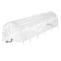Green Fingers Mini Greenhouse 300x45x30cm Tunnel Clear PVC Steel Frame Portable