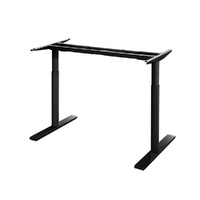 Standing Desk Sit Stand Motorised Adjustable Frame Only Dual Motor Black