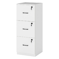 Levede File Cabinet 3 Drawers Filing Storage Cabinet