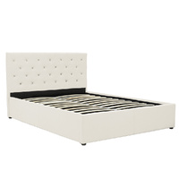 Altamont Fabric Gas Lift Bed Frame with Headboard