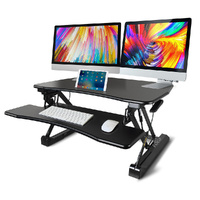 FORTIA Height Adjustable Standing Desk Riser Sit/Stand Computer Desktop Office.