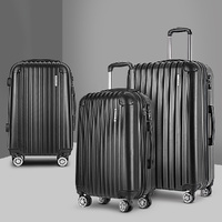 Luggage Trolley Set Travel Suitcase Hard Case Carry On Bag