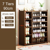 Tower Bamboo Wooden Shoe Rack Boot Shelf Stand Storage Organizer