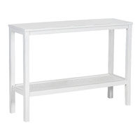 Jasmine Console Hallway Entry Table 110cm Mindi Timber Wood Rattan