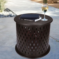 Swampscott Wooden Round Side Table Sofa End Tables