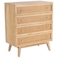 Olearia  Storage Cabinet Buffet Chest of Drawer Mango Wood Rattan Natural