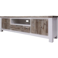 Walden ETU Entertainment TV Unit Door Solid Acacia Timber -White Brush