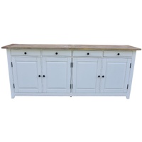 Lavasa Buffet Table Doors Drawers Solid Mango Wood Farmhouse Furniture