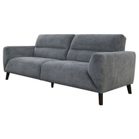 Droylsden Sofa Fabric Uplholstered Lounge Couch - Charcoal