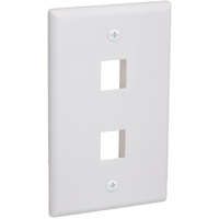 QuickPort outlet Wall Plate face plate, Single Gang White