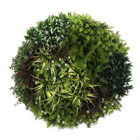 Slimline Artificial Green Wall Disc Art 90cm Green Field UV Resistant