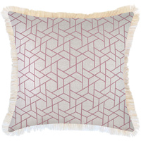 Cushion Cover-Coastal Fringe-Milan Rose