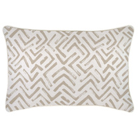 Cushion Cover-With Piping-Tribal-Beige