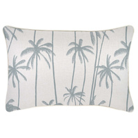 Cushion Cover-With Piping-Tall-Palms-Smoke
