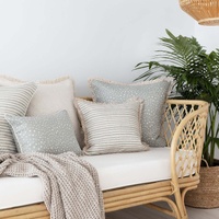 Cushion Cover-Coastal Fringe-Lunar Smoke