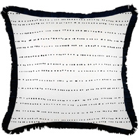 Cushion Cover-Coastal Fringe Black-Journey Black