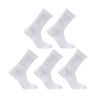 Rexy 5 Pack 3D Seamless Crew Socks Slim Breathable