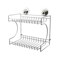 PowerLoc Double Rectangular Shelf Removable Suction