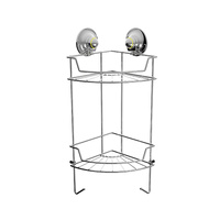 PowerLoc Double Corner Shelf Removable Suction Small
