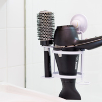 KiahLoc Hair Dryer Brush Comb Holder Removable Suction